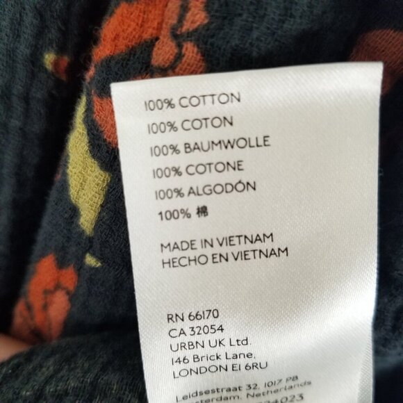 Free People Dress Fleur Twilight  Floral Print Loose Tunic Top Size XS Boho - Picture 12 of 14